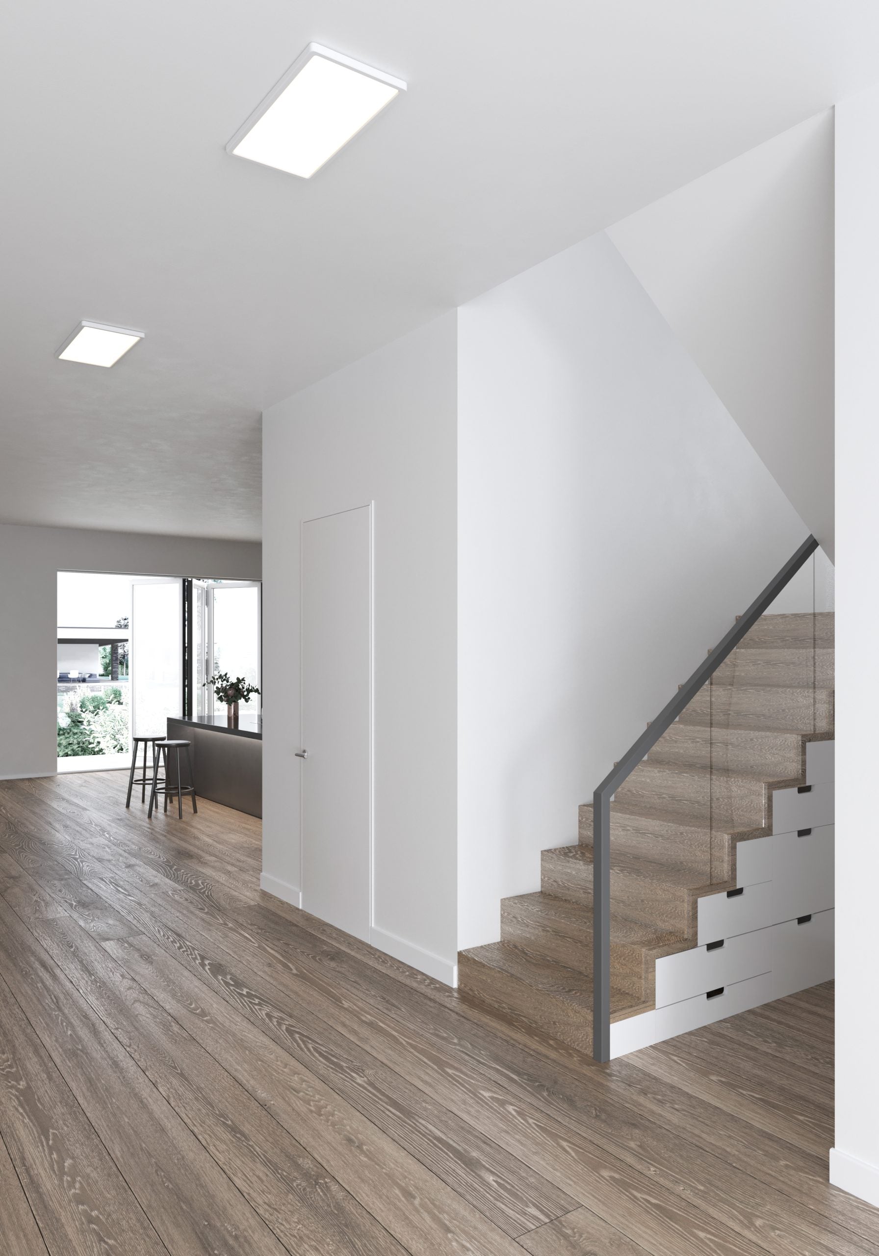 Harlow Smart 60 LED-plafond IP54 vit
