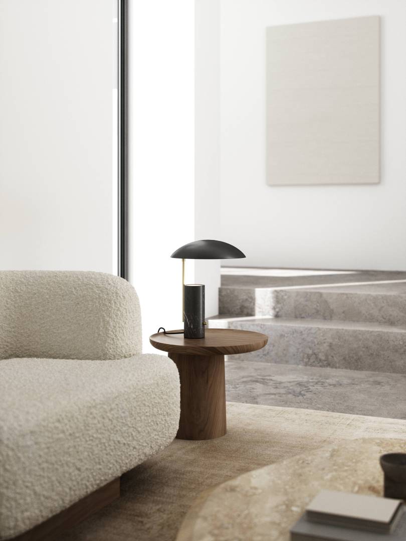 Mademoiselles pöytävalaisin musta