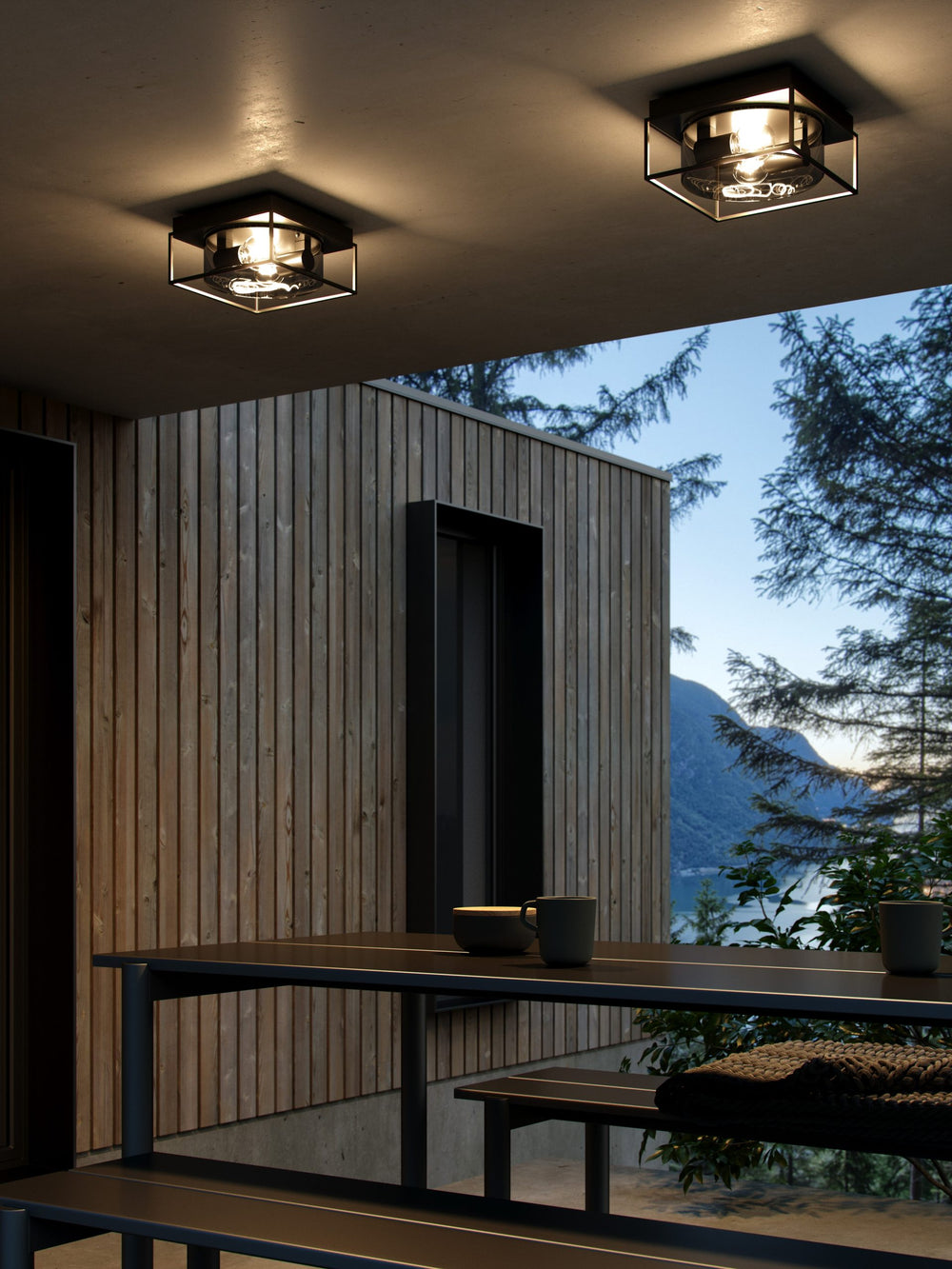 Griffin kattovalaisin musta/savunharmaa