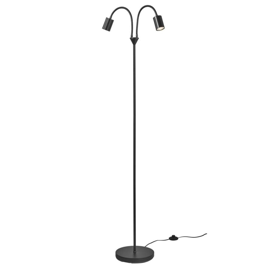 Nordlux Explore 2-delad. golvlampa svart