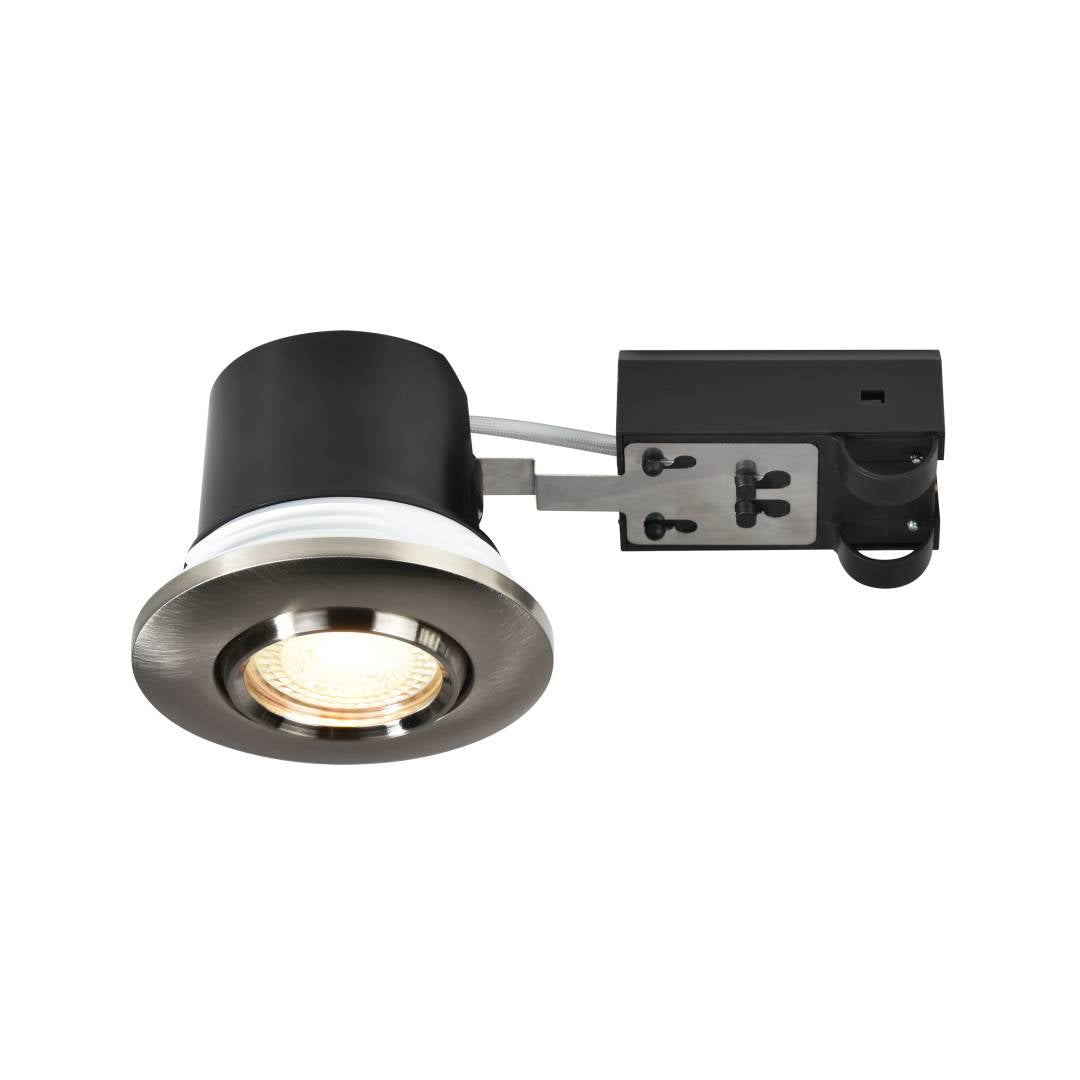 Umberto downlight IP44 nickel