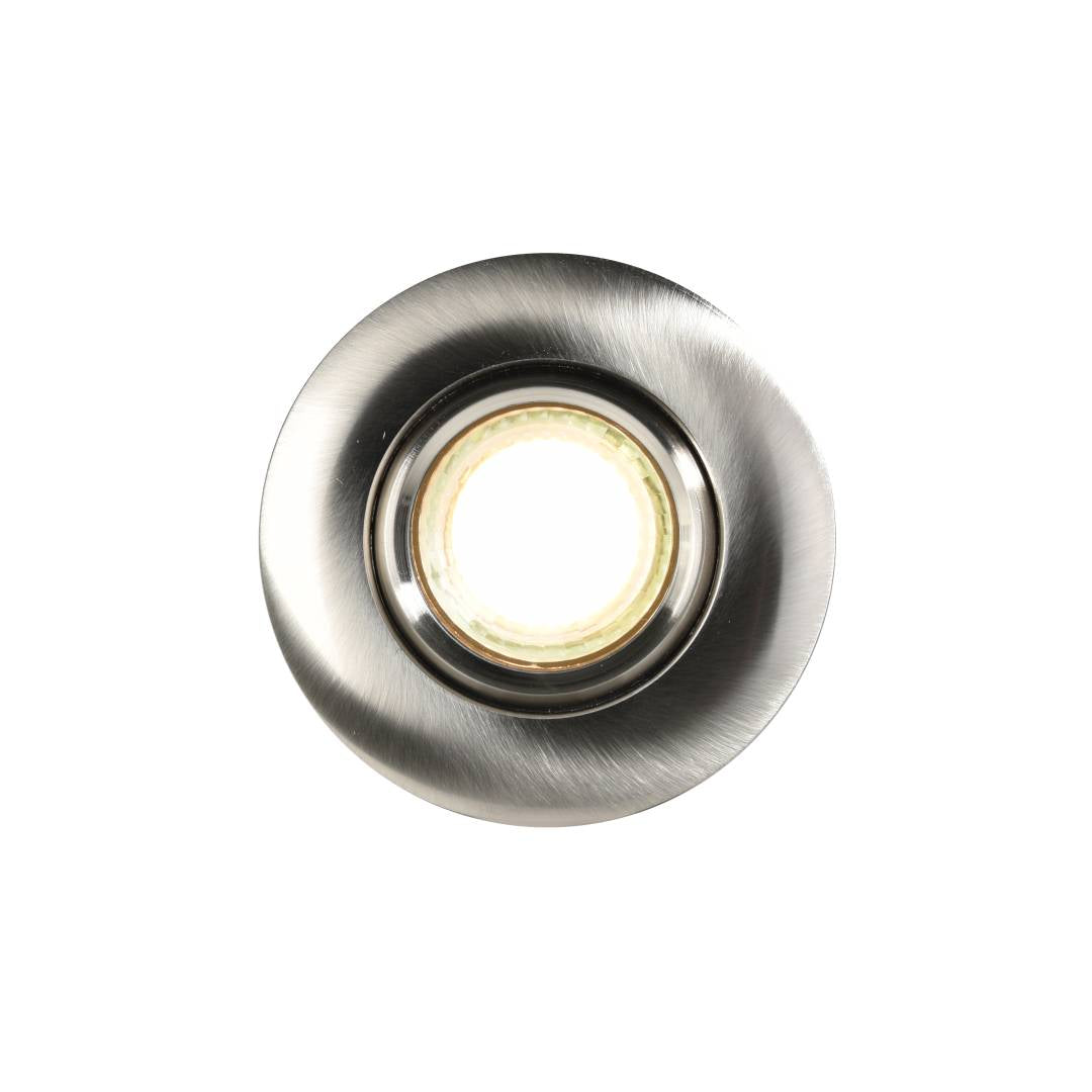 Umberto downlight IP44 nickel