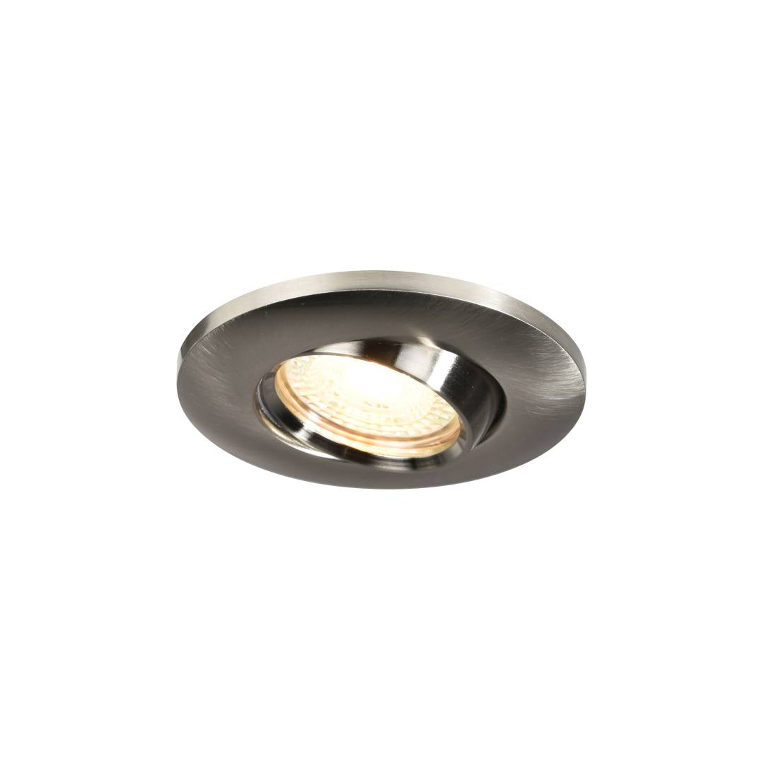 Umberto downlight IP44 nickel