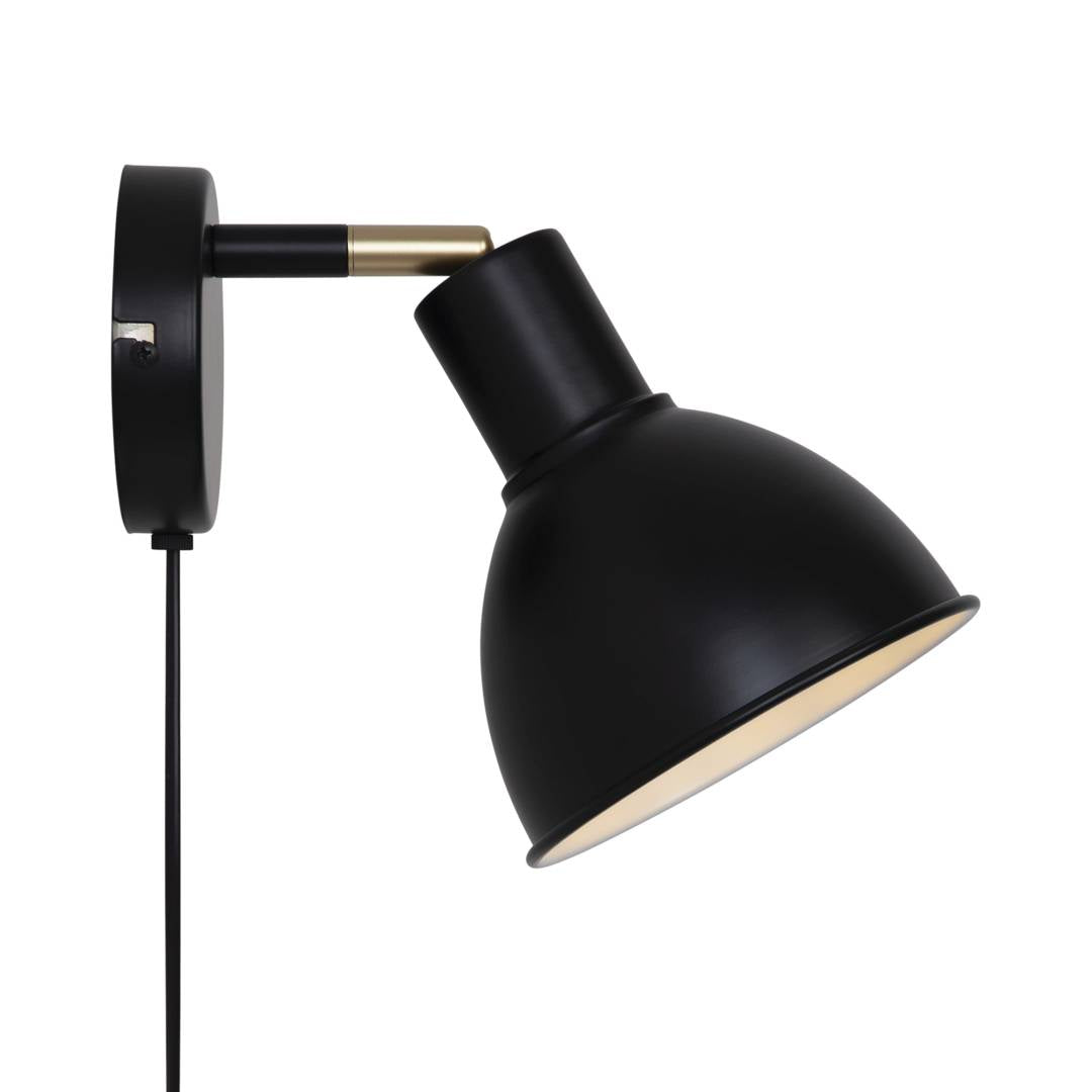 Pop vägglampa matt svart