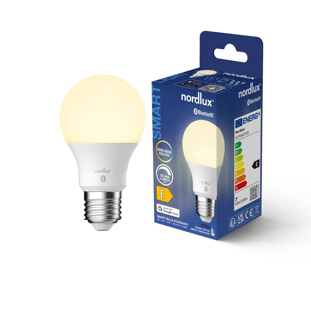 Smart E27 A60 High Heat 2200-6500K 806lm opaali