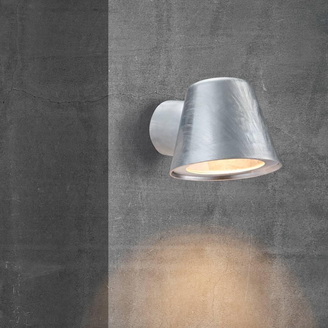 Aleria vägglampa galvaniserat stål