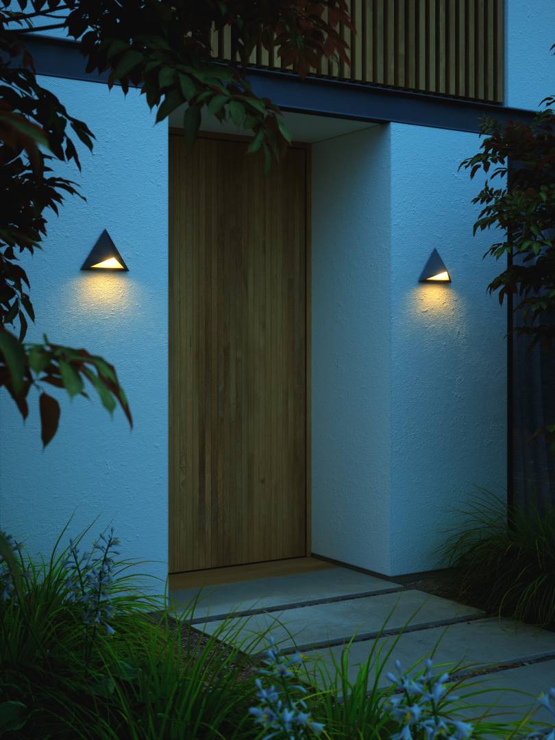 Konit vägglampa svart