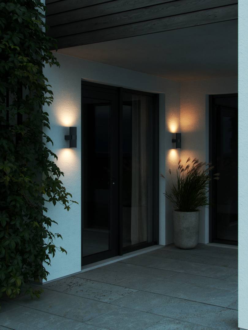 Kyklop Ripple vägglampa svart