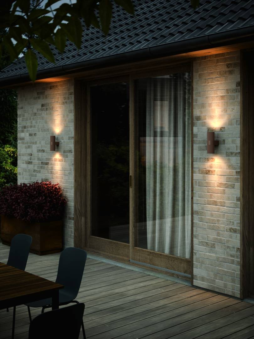 Kyklop Ripple vägglampa rost