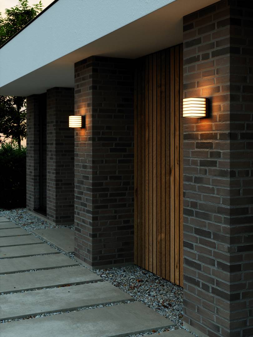 Fluctus 13 vägglampa svart