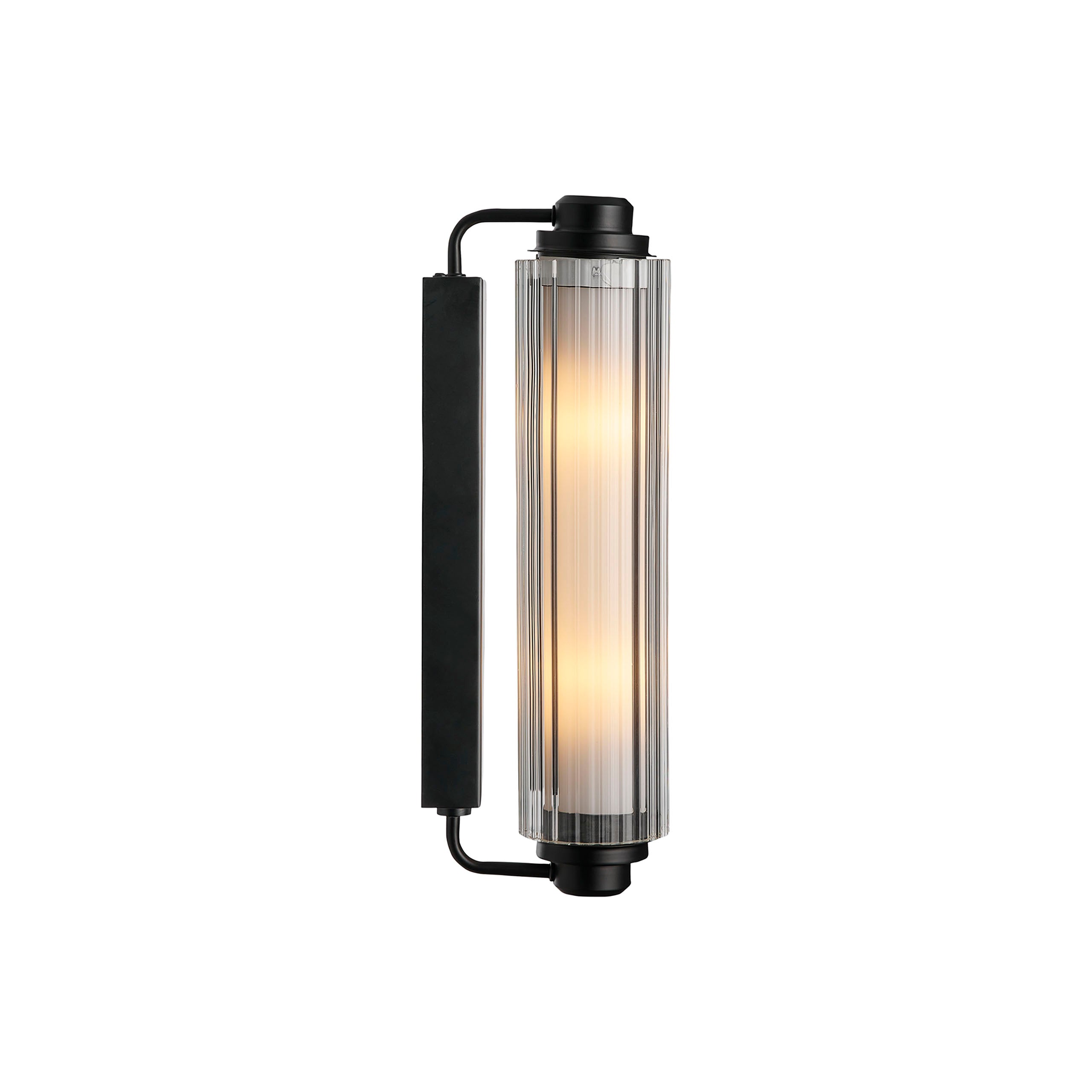 Nimal Double vägglampa svart