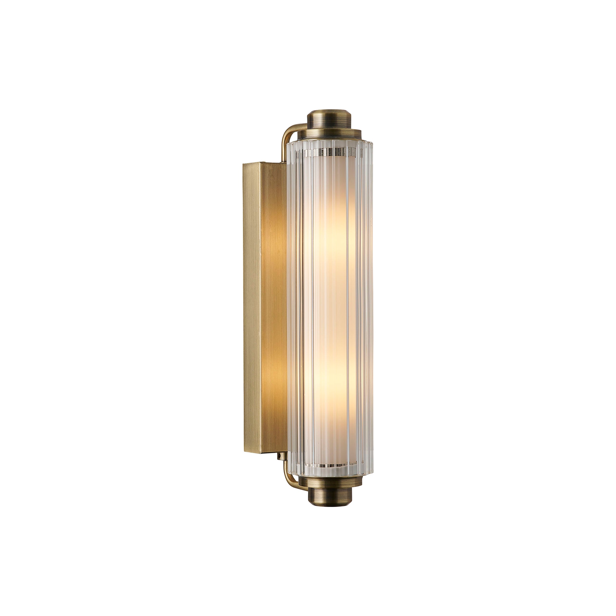 Nimal Double vägglampa mässing