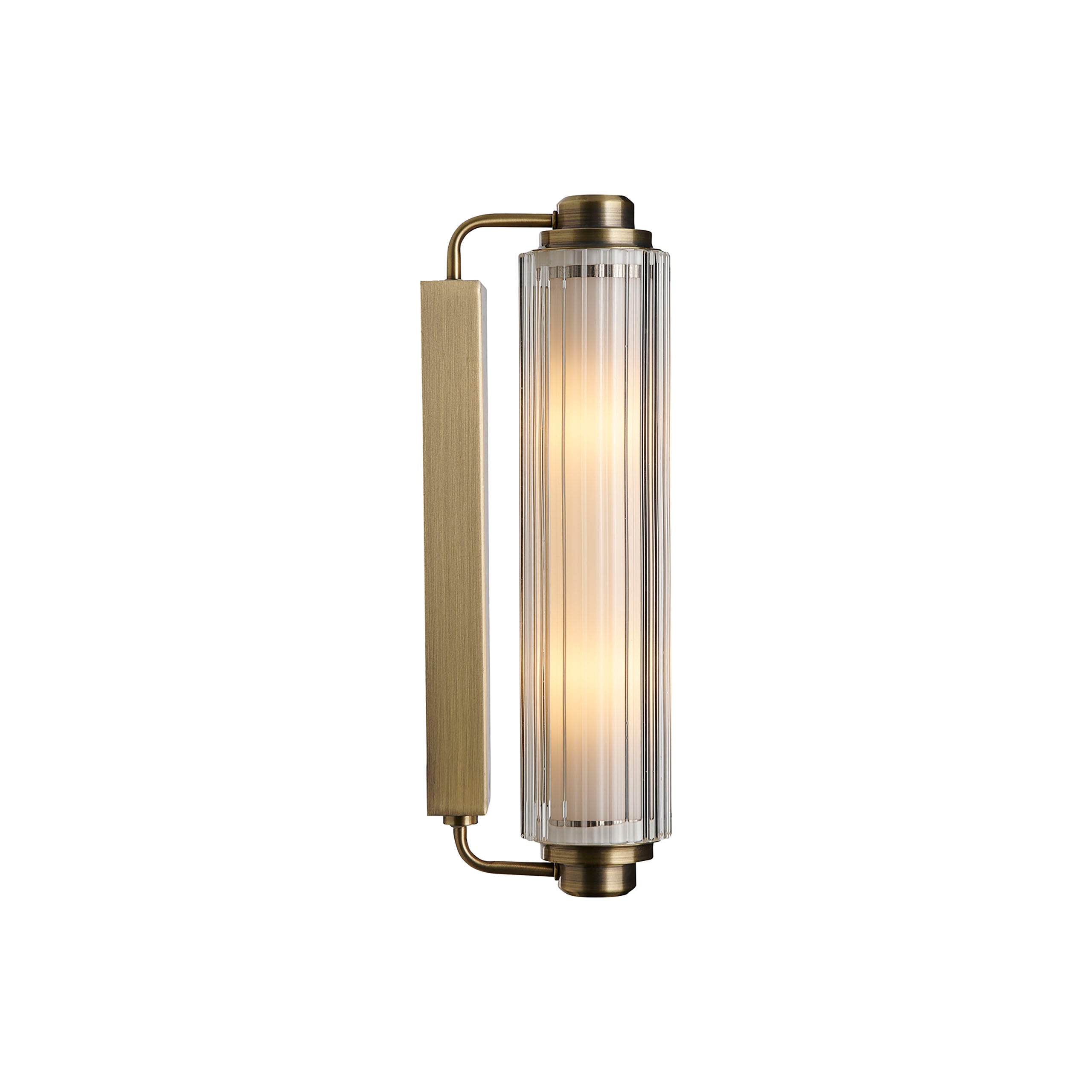 Nimal Double vägglampa mässing