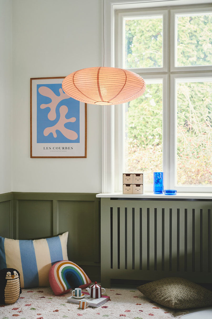 Villo 60 riisipaperivarjostin roosa