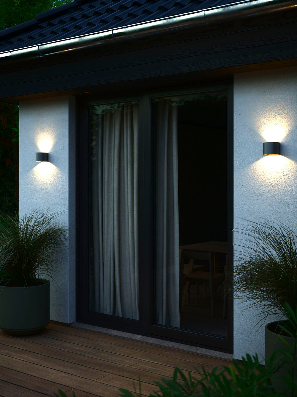 Milda vägglampa antracit