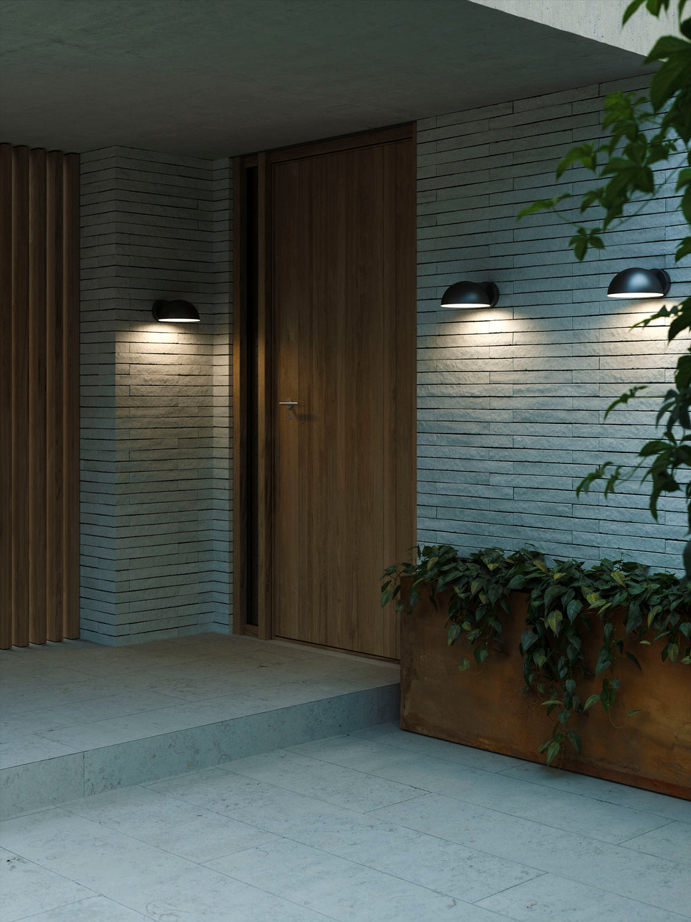 Clarso vägglampa svart