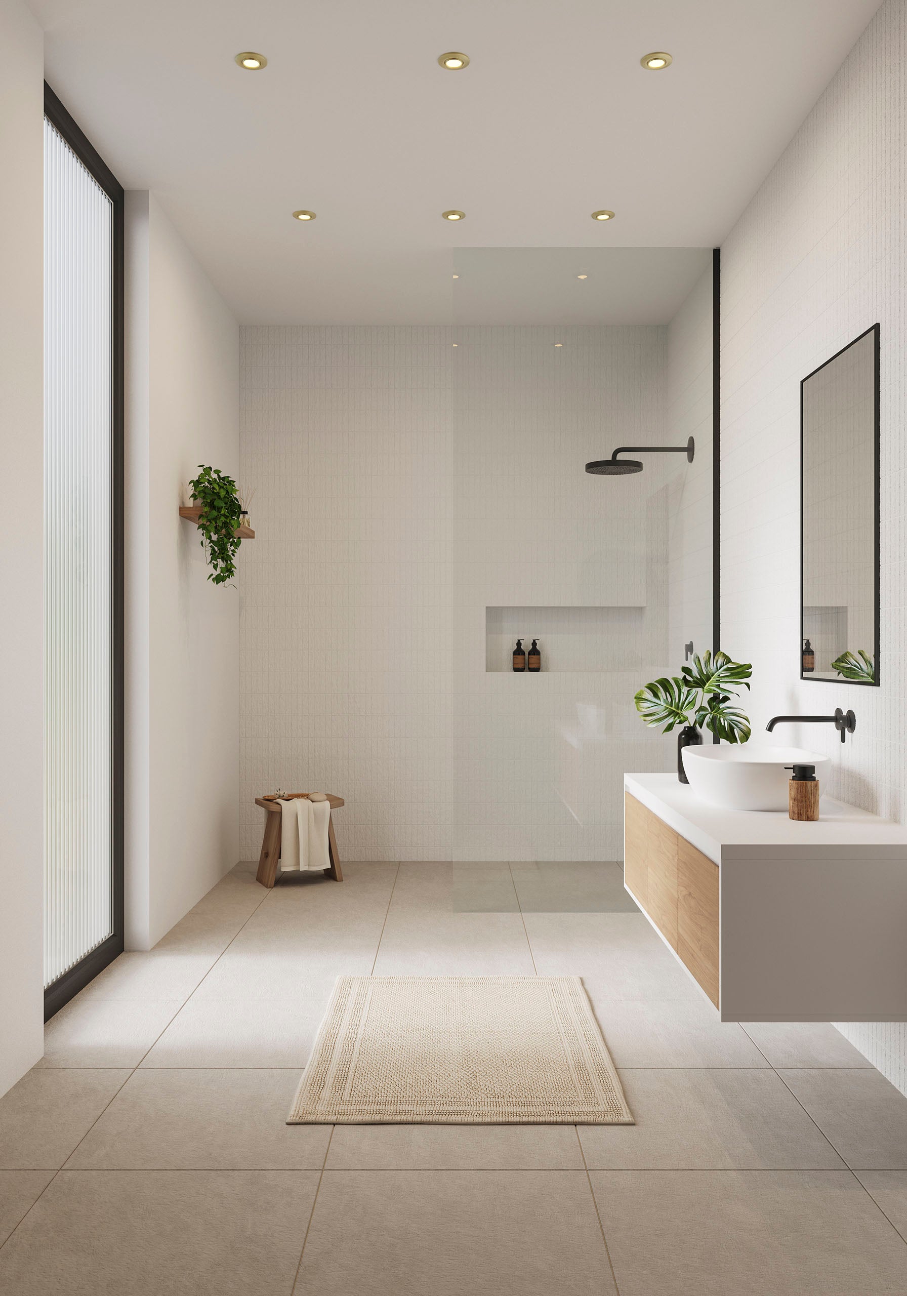 Umberto downlight IP44 mässing