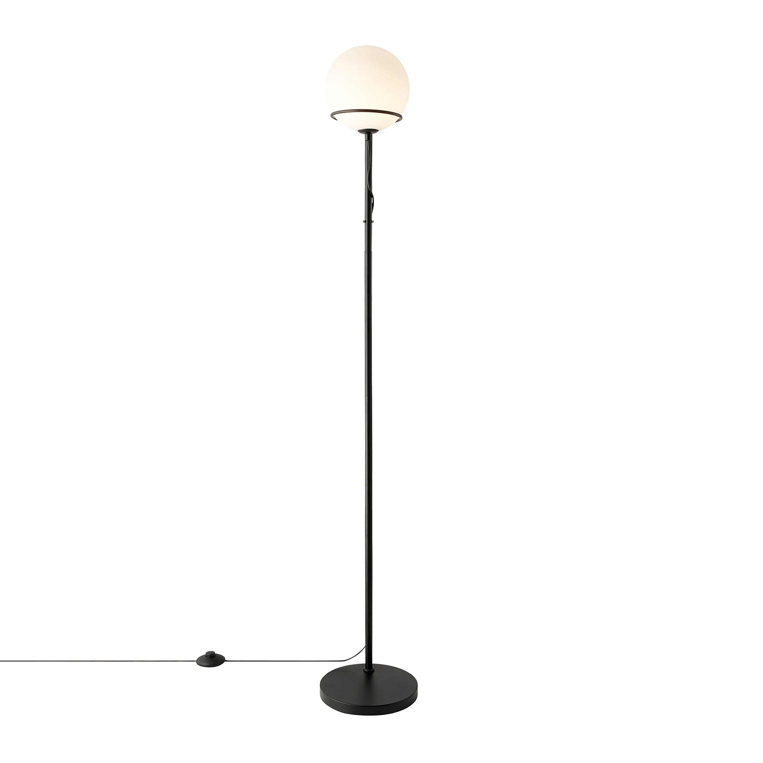 Wilson golvlampa svart/opalvit