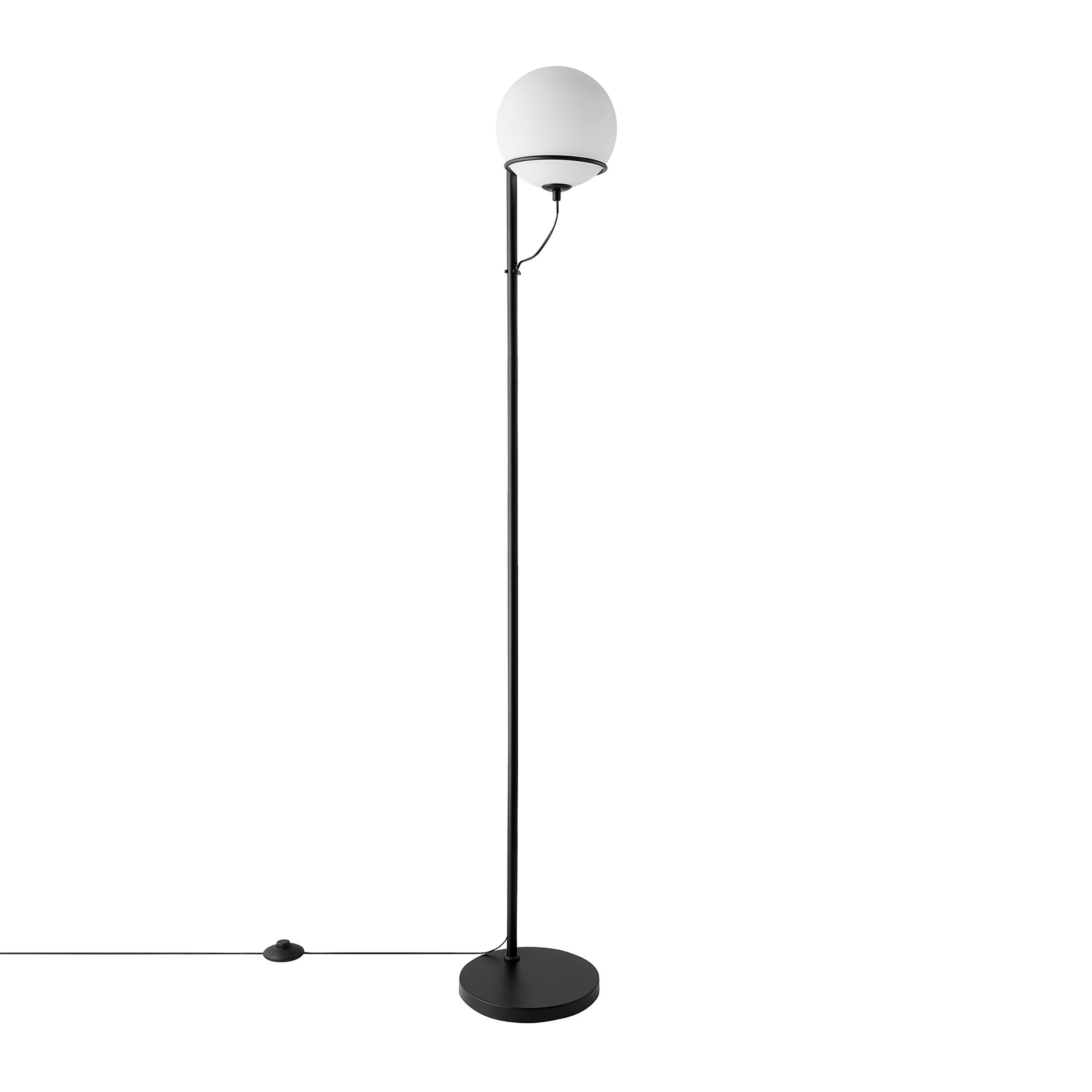 Wilson golvlampa svart/opalvit