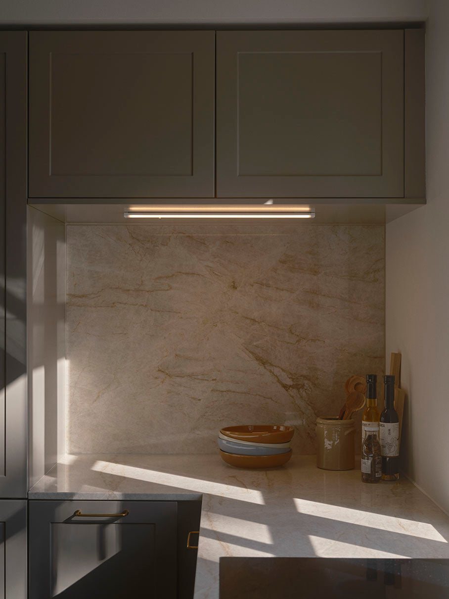 Preston 55 lysrörarmatur vit