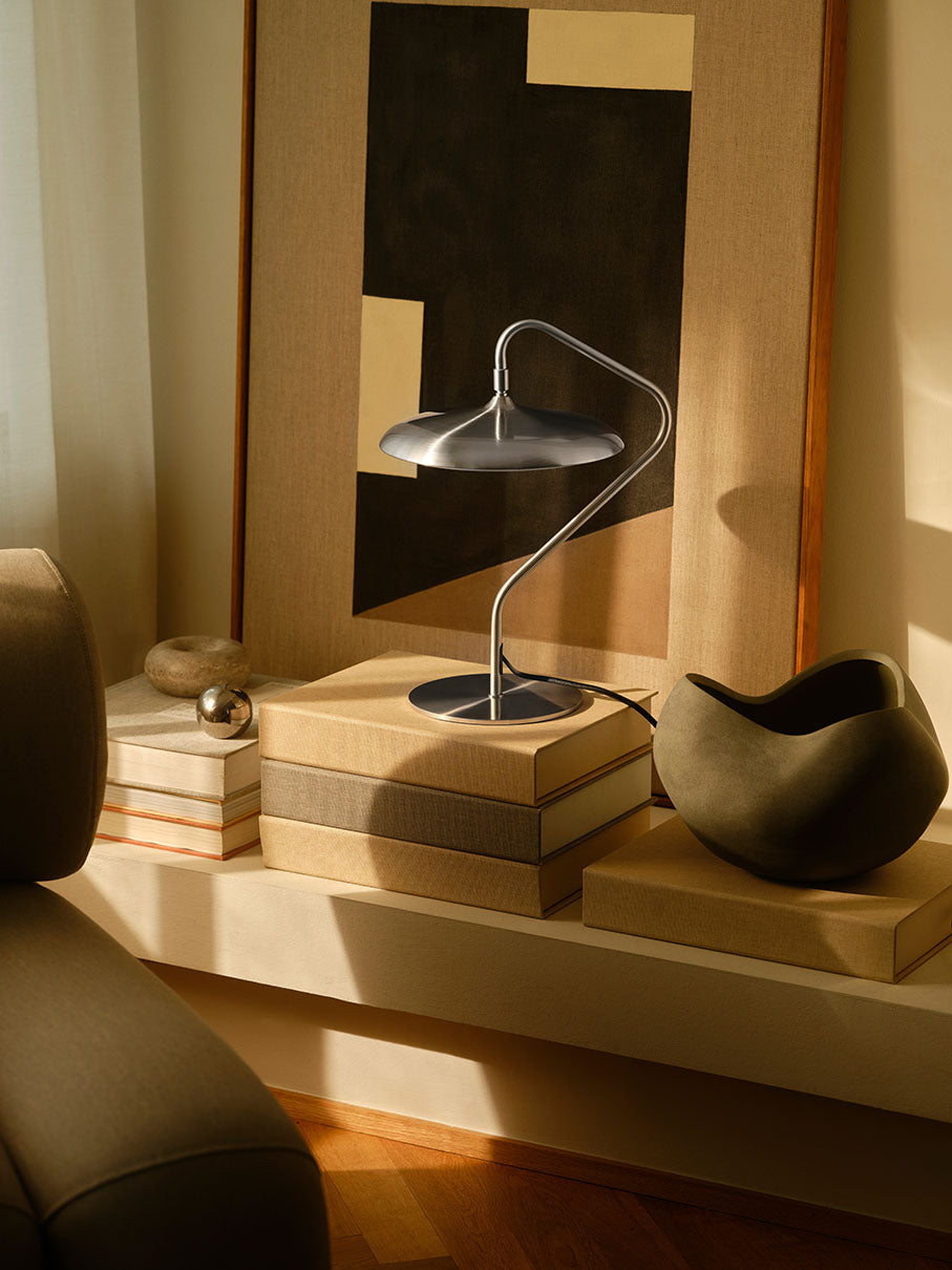 Artist bordslampa rostfritt stål