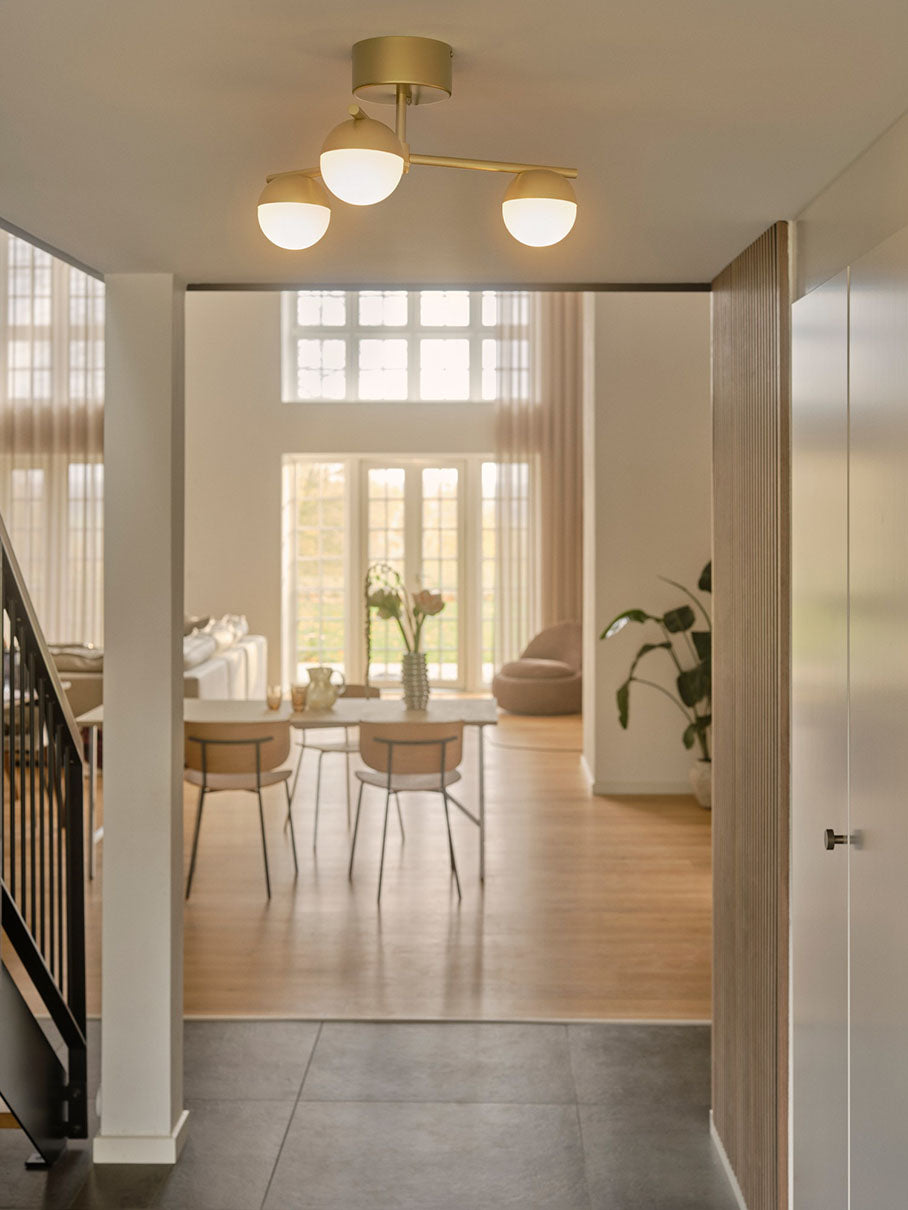 Contina taklampa mässing