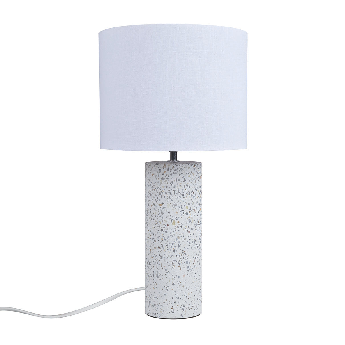 Antiga bordslampa vit