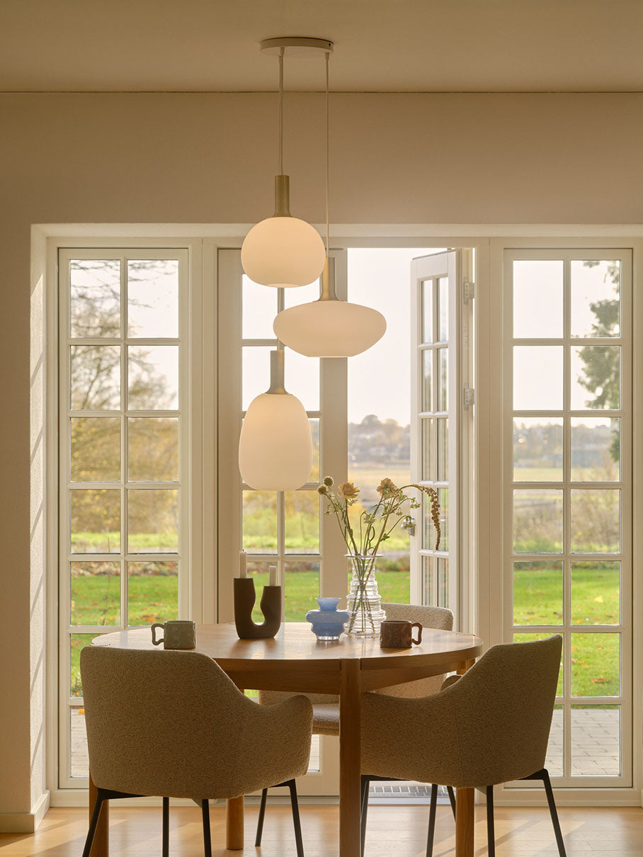 Luana kattojakaja 3-osainen valkoinen