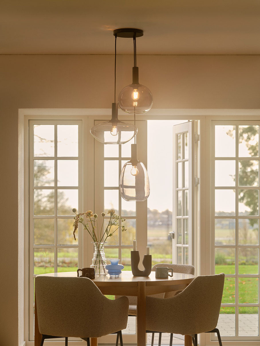 Luana kattojakaja 3-osainen musta