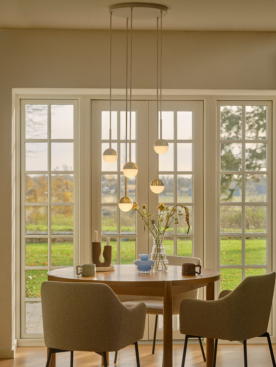 Luana kattojakaja 5-osainen valkoinen