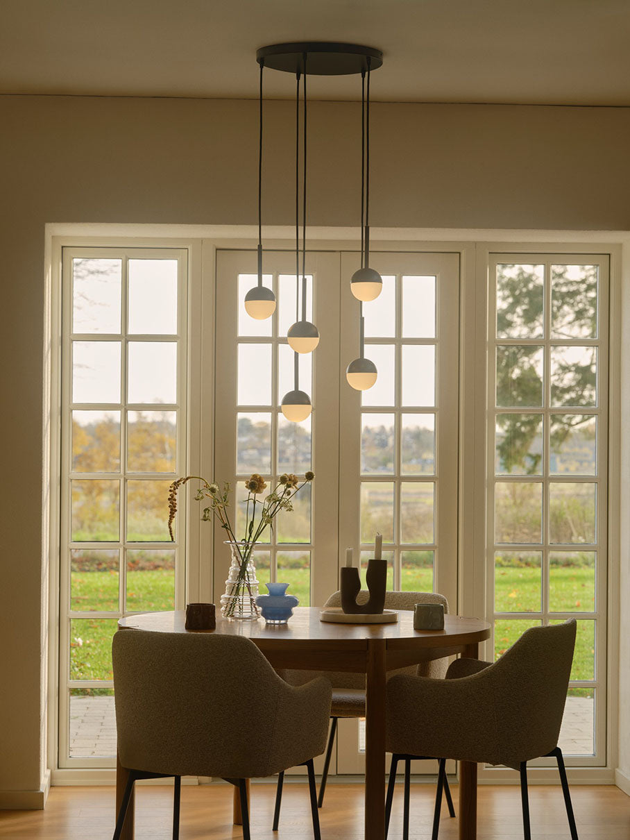 Luana kattojakaja 5-osainen musta