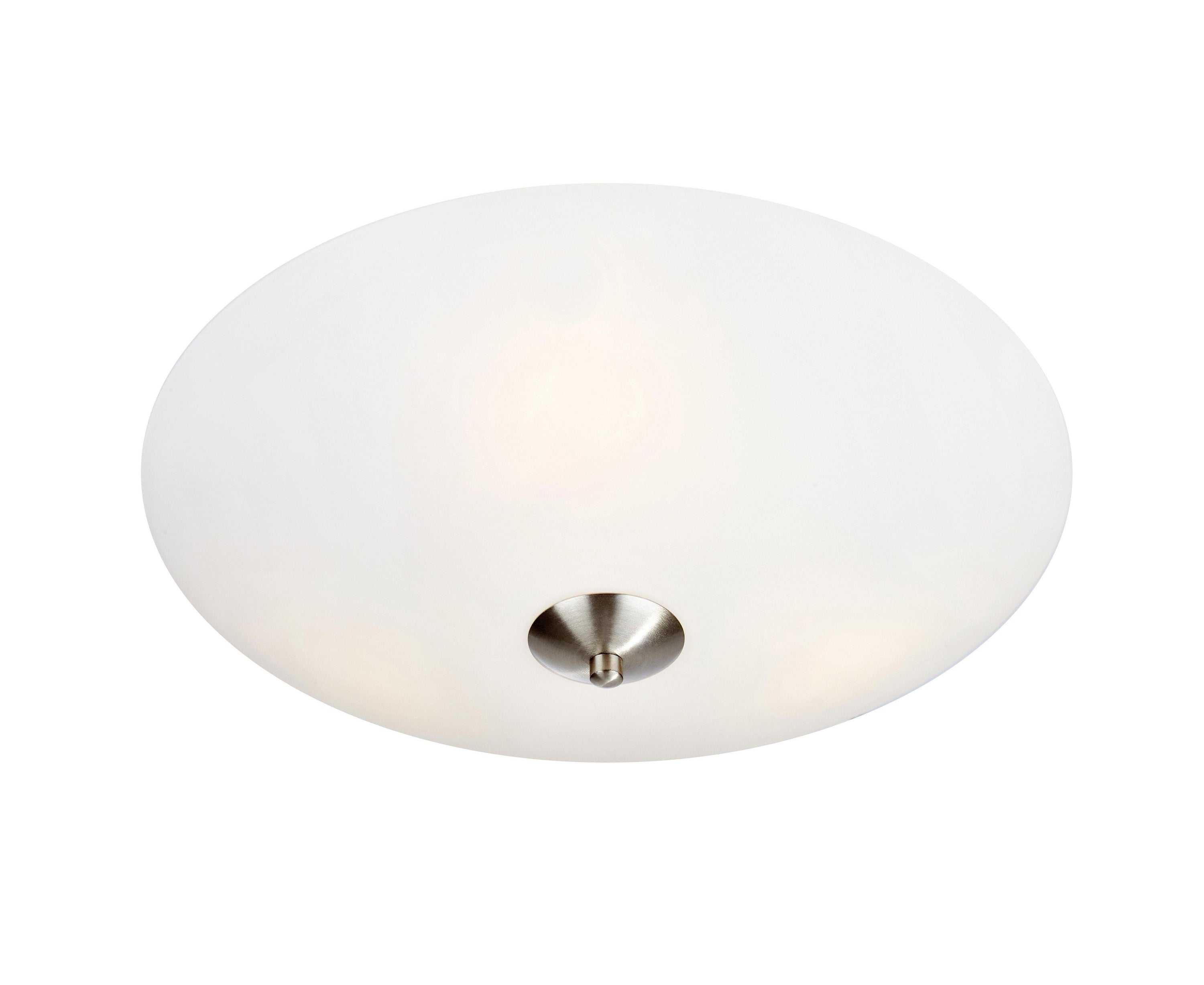 POLAR plafond 2L 35cm Frosted/Steel