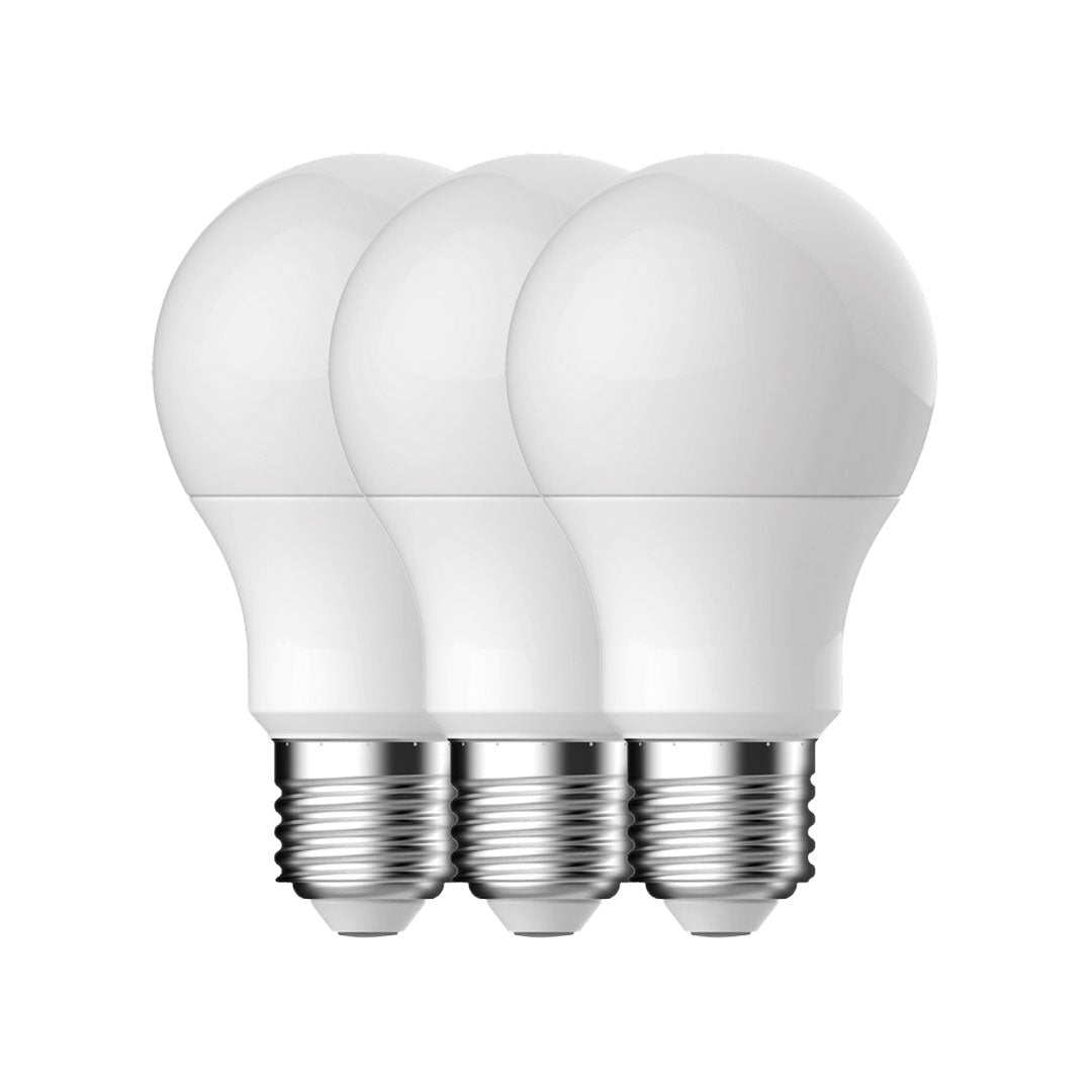 E27 A60 4000K 806lm huurre 3-pack