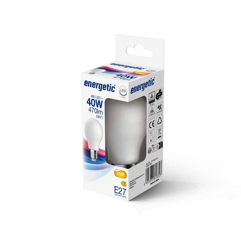 E27 A60 2700K 470lm opaali
