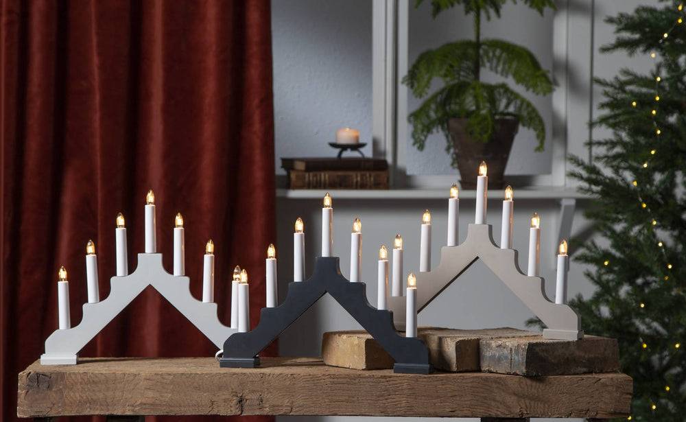 Ada kynttelikkö vaaleanharmaa