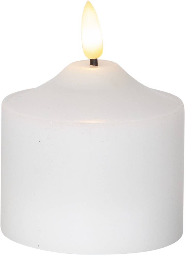 Flamme LED-kynttilä 9,5cm valkoinen
