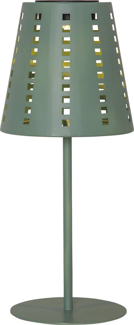 Sola aurinkokennopöytävalaisin 35 cm vihreä