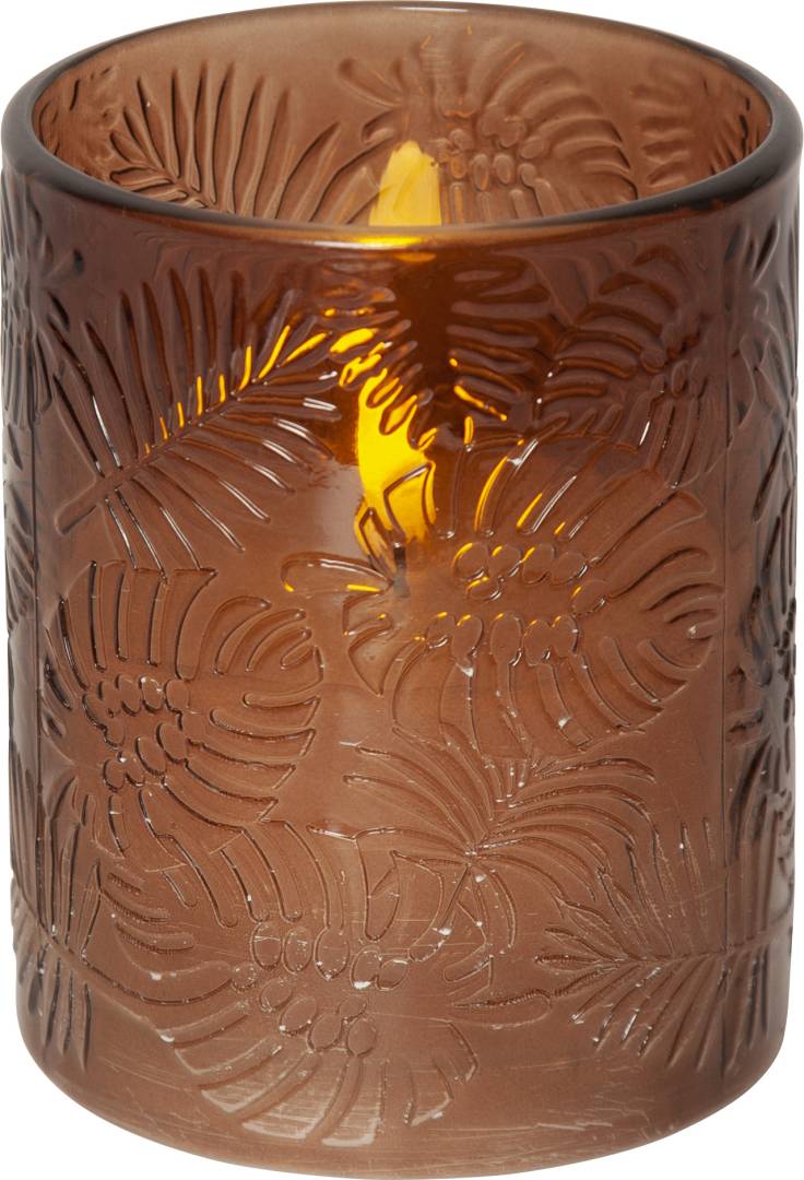 Star trading Flamme Leaf LED-kynttilä 12,5cm ruskea