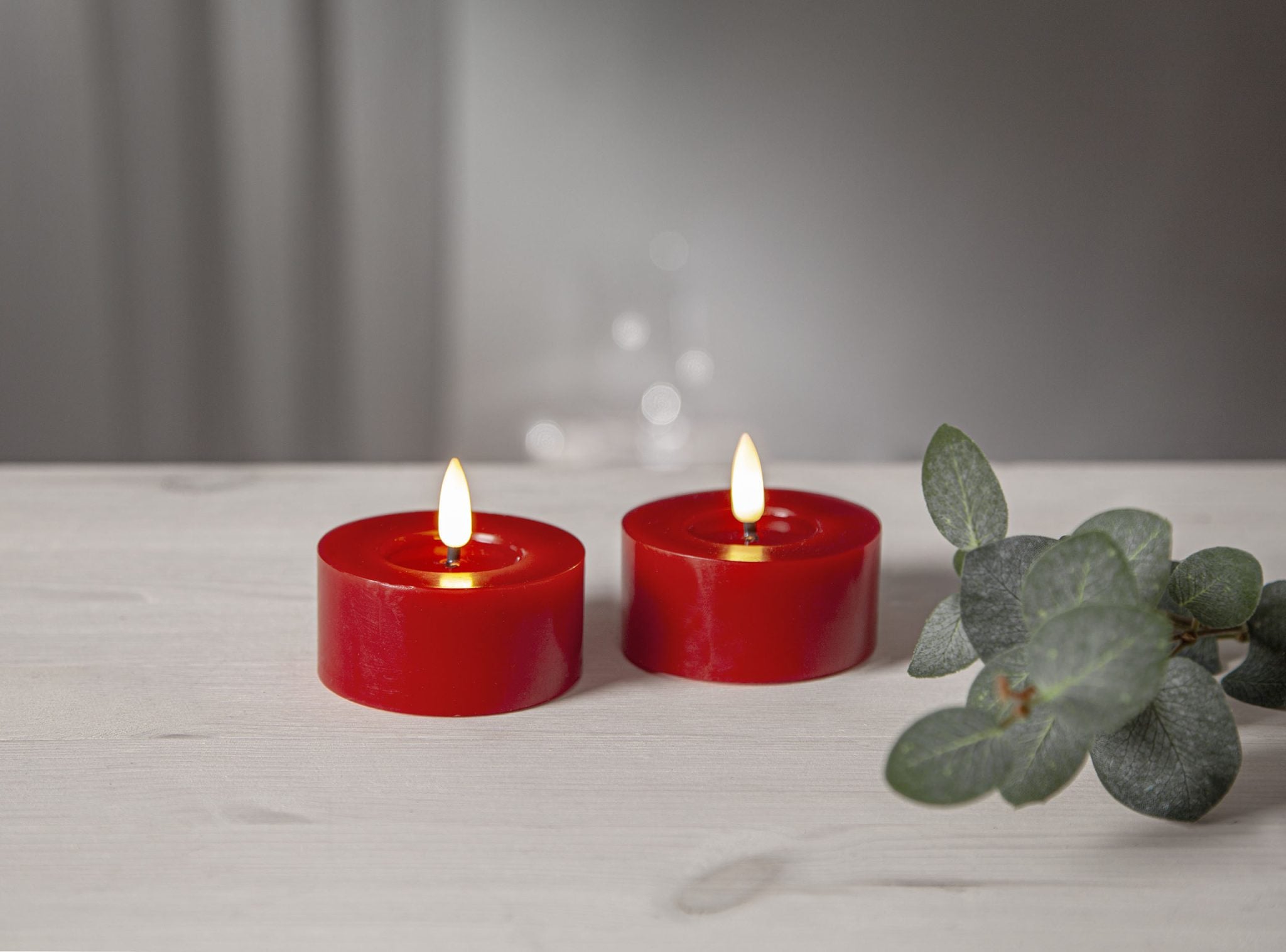 Flamme Flow LED tuikku 7cm punainen 2-pack