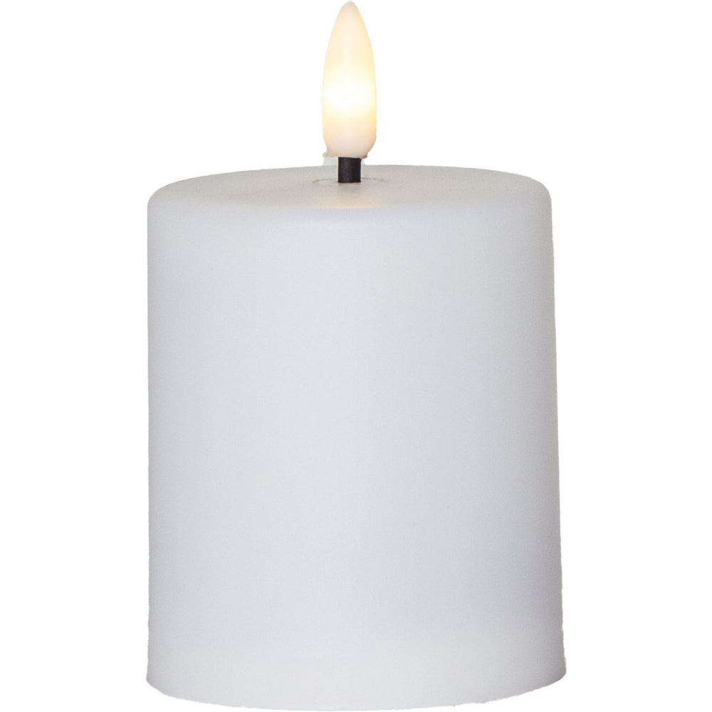 Flamme Paula LED-kynttilä 10cm valkoinen