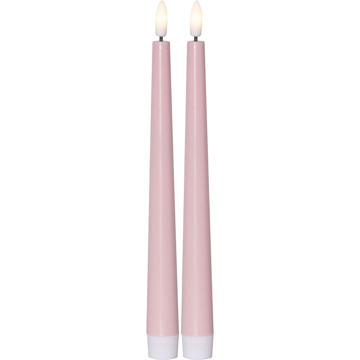 Flamme Candy LED-antiikkikynttilä 2p roosa