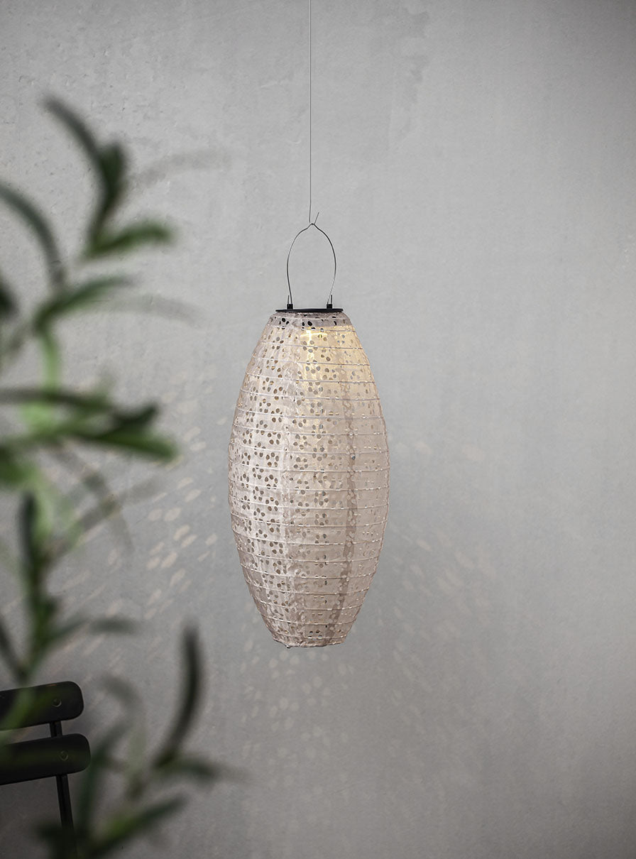 Festa aurinkokennolyhty 40 cm beige