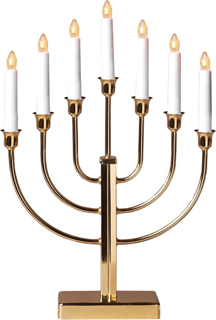 Kristina 7L kynttelikkö messinki