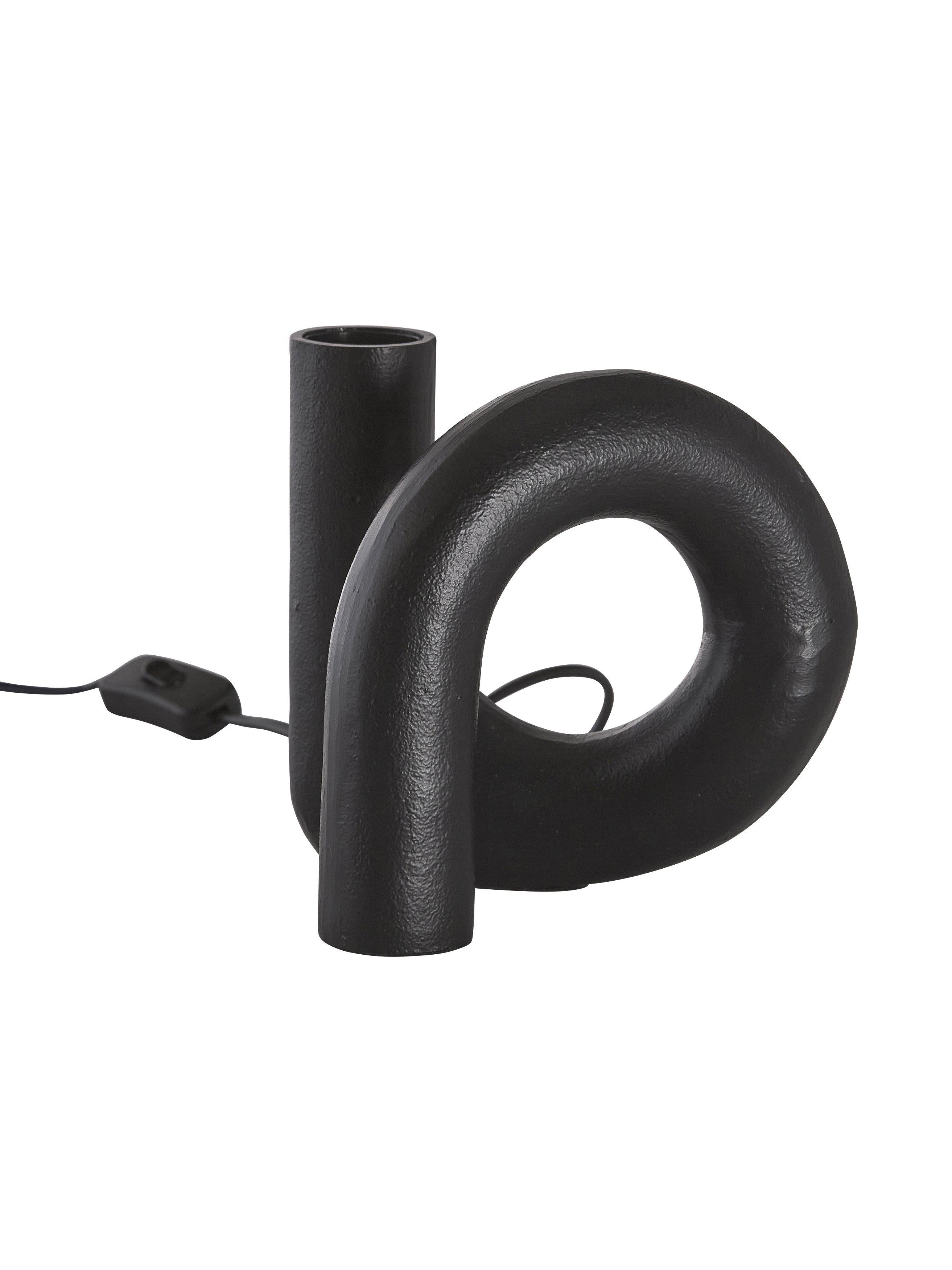 Notice Swirl lampunjalka raakamusta 18cm