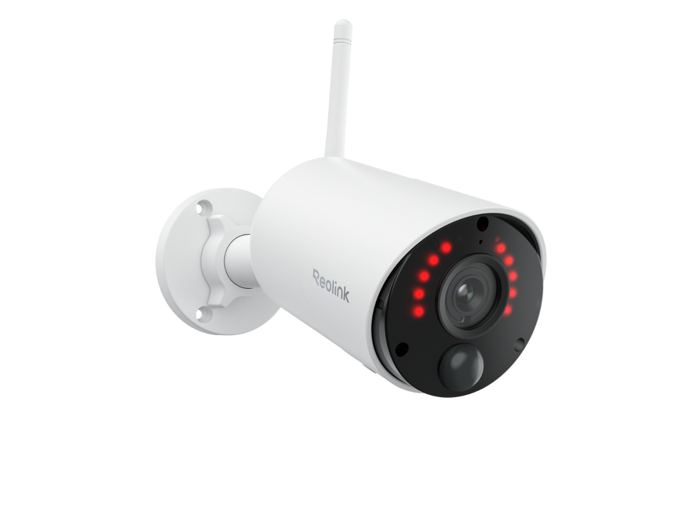 Reolink Argus Eco 3MP USB-C AI akkukäyttöinen WiFi kamera ulkokäyttöön (valkoinen)