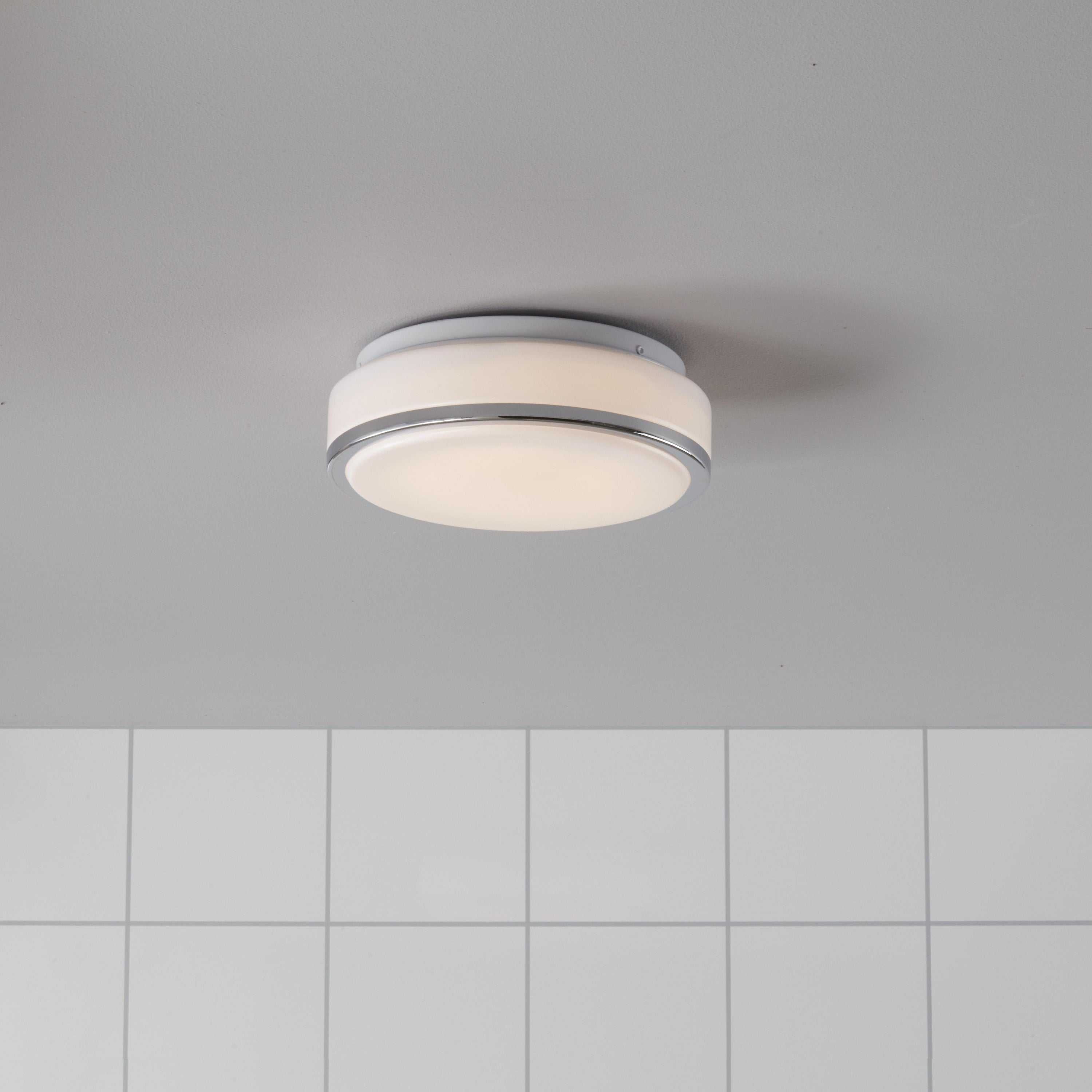 GLOBAL plafond 22cm Led White/Chrome