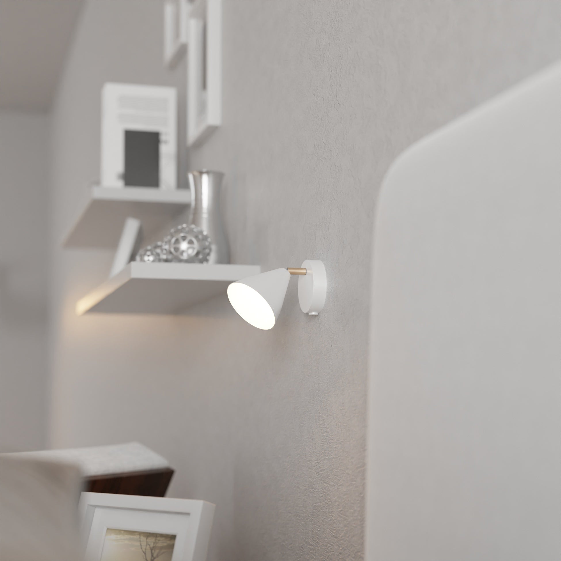 Lux vägglampa svart