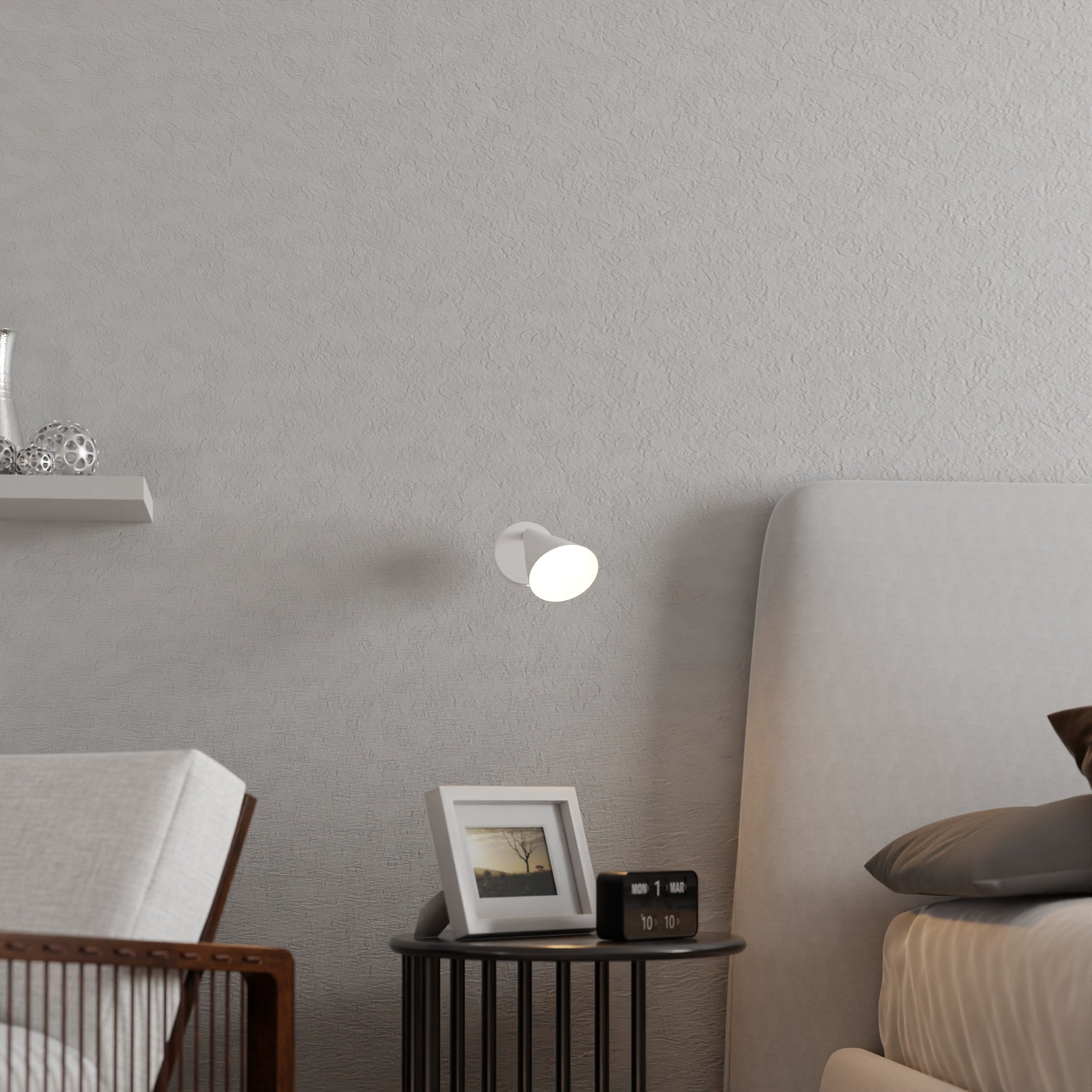 Lux vägglampa svart