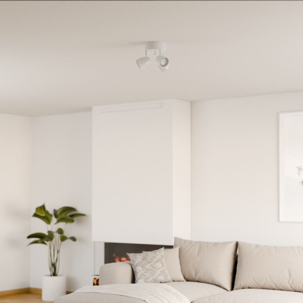 Sierra O 3-os kattospotti Valkoinen