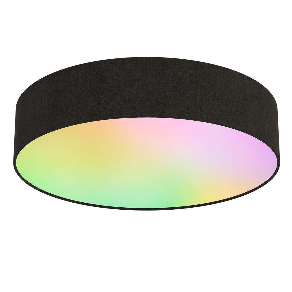 Smart takplafond Ø30 cm svart RGB + 3000-6500K